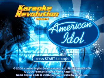 Karaoke Revolution Presents - American Idol Encore screen shot title